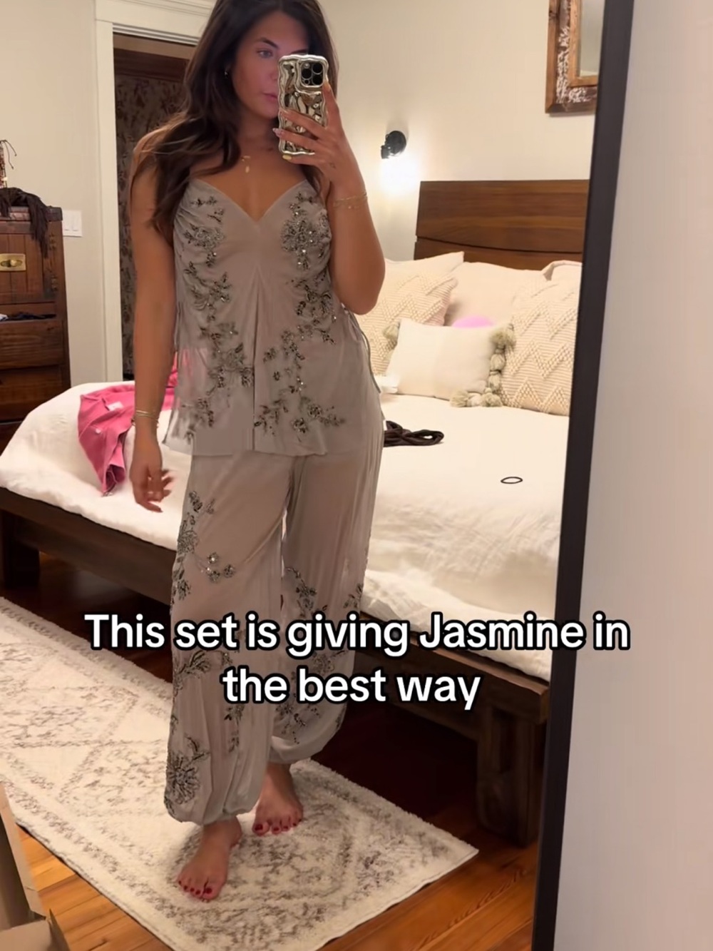 Zara embroidered top and pant set - Picture 7 of 7
